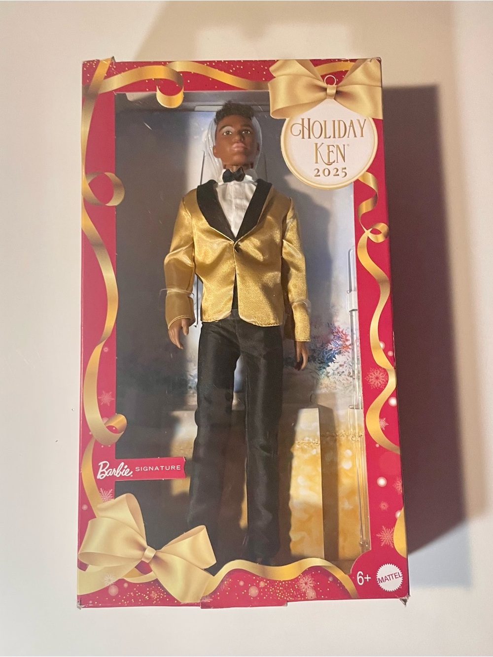New Sealed Barbie Signature 2025 Holiday Ken Doll Gold Tuxedo Collector Edition